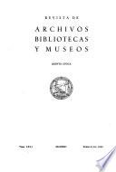 Boletín de archivos, bibliotecas y museos