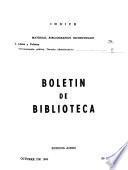 Boletín de biblioteca