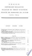 Boletín de Derecho de Autor