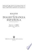 Boletín de dialectología española