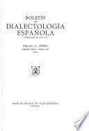 Boletín de dialectología española