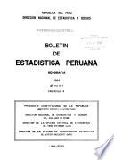 Boletín de estadística peruana