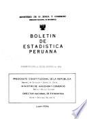 Boletín de estadística peruana
