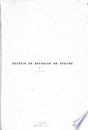 Boletín de estudios de teatro