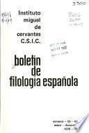 Boletín de filología española