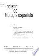 Boletín de filología española