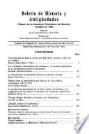 Boletín de historia y antigüedades