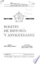 Boletín de historia y antigüedades