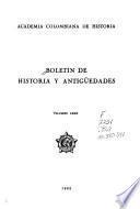 Boletín de historia y antigüedades