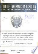Boletin de Informacion Agricola