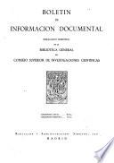Boletin de informacion documental. Madrid