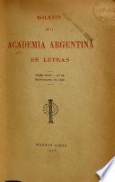 Boletín de la Academia Argentina de Letras
