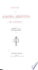 Boletín de la Academia Argentina de Letras