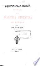 Boletín de la Academia Argentina de Letras