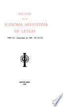 Boletín de la Academia Argentina de Letras