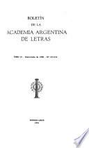 Boletín de la Academia Argentina de Letras