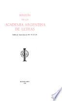 Boletín de la Academia Argentina de Letras