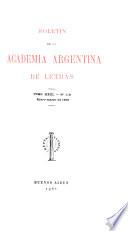Boletín de la Academia Argentina de Letras