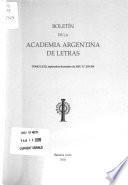 Boletín de la Academia Argentina de Letras