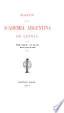 Boletín de la Academia Argentina de Letras