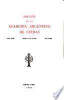 Boletín de la Academia Argentina de Letras
