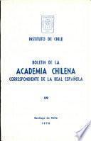 Boletin de la academia chilena correspondiente a la real española