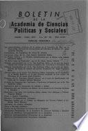 Boletín de la Academia de Ciencias Políticas y Sociales