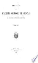 Boletin de la Academia Nacional de Ciencias
