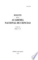 Boletín de la Academia Nacional de Ciencias