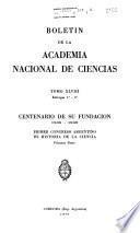 Boletín de la Academia Nacional de Ciencias
