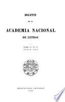 Boletín de la Academia Nacional de Letras