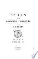 Boletín de la Academia Panameña de la Historia