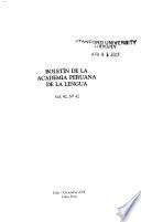 Boletín de la Academia Peruana de la Lengua