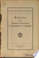 Boletín de la Academia venezolana