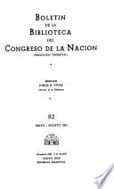 Boletín de la Biblioteca del Congreso de la Nación