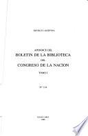 Boletín de la Biblioteca del Congreso de la Nación