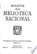 Boletín de la Biblioteca Nacional