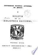 Boletín de la Biblioteca Nacional