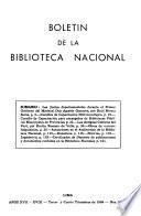 Boletín de la Biblioteca Nacional