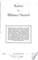 Boletín de la Biblioteca Nacional