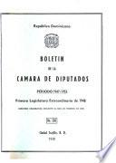 Boletín de la Cámara de diputados
