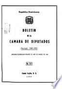 Boletín de la Cámara de diputados