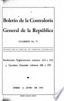 Boletín de la Contraloría General de la República