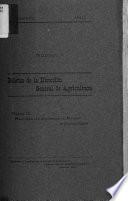Boletín de la Dirección General de Agricultura