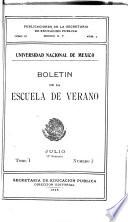 Boletín de la escuela de verano