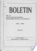 Boletín de la Junta de Estudios Históricos de Catamarca