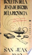 Boletín de la Junta de Historia de la Provincia