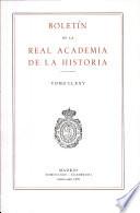 Boletin de la Real Academia de la Historia. TOMO CLXXV. NUMERO I. AÑO 1978