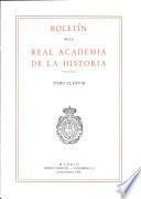 Boletin de la Real Academia de la Historia. TOMO CLXXVIII. NUMERO II. AÑO 1981