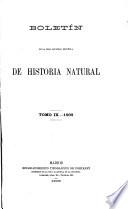 Boletín de la Real Sociedad Española de Historia Natural